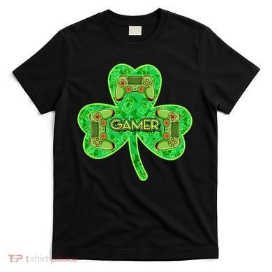 St Patrick's Day Shamrock Gamer T-Shirt