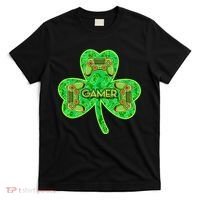 St Patrick's Day Shamrock Gamer T-Shirt thumb 0