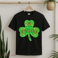 St Patrick's Day Shamrock Gamer T-Shirt thumb 2