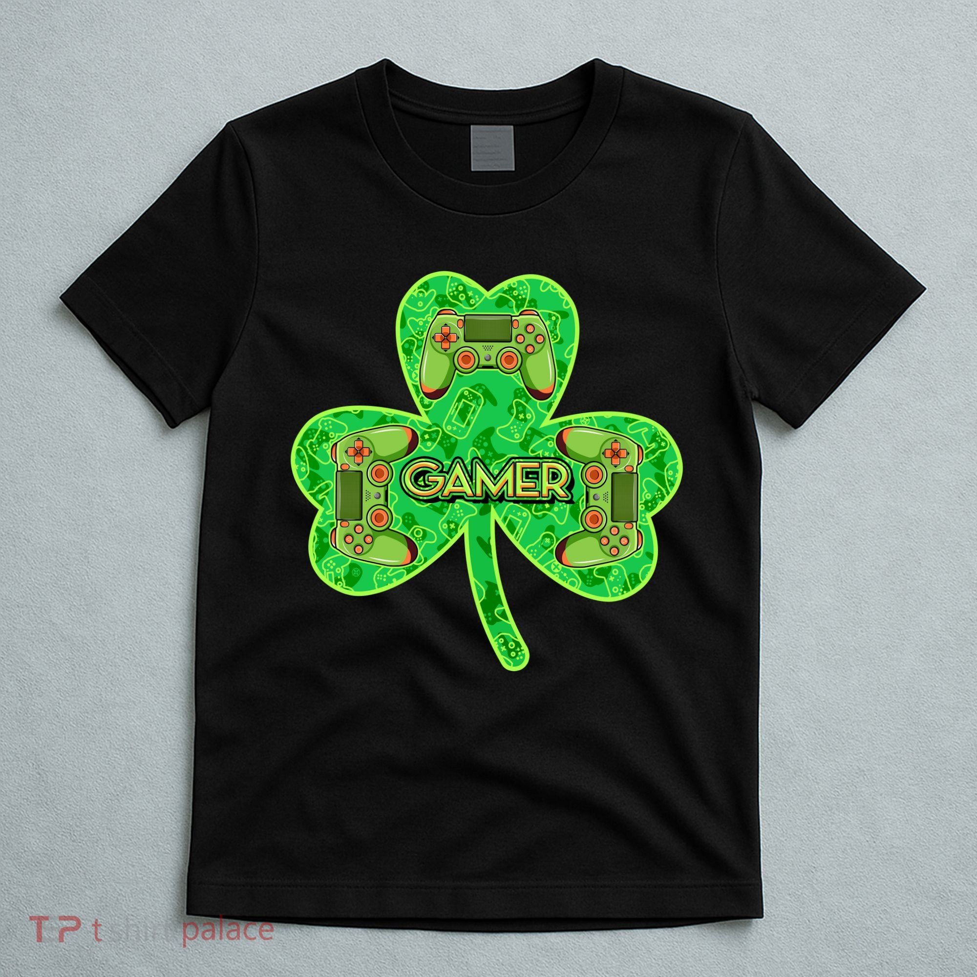 St Patrick's Day Shamrock Gamer T-Shirt