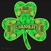 St Patrick's Day Shamrock Gamer Bucket Hat thumb 4