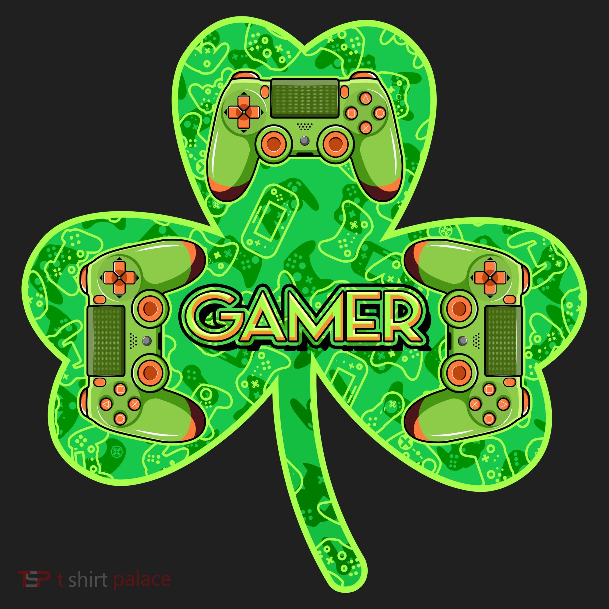 St Patrick's Day Shamrock Gamer Beanie
