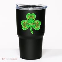 St Patrick's Day Shamrock Gamer Tumbler thumb 0