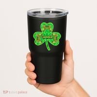 St Patrick's Day Shamrock Gamer Tumbler thumb 2