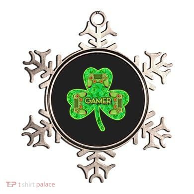 St Patrick's Day Shamrock Gamer Ornament