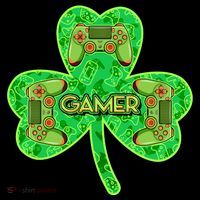 St Patrick's Day Shamrock Gamer Ornament thumb 1