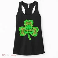 St Patrick's Day Shamrock Gamer Women's Tank Top thumb 0
