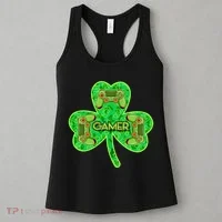 St Patrick's Day Shamrock Gamer Women's Tank Top thumb 3
