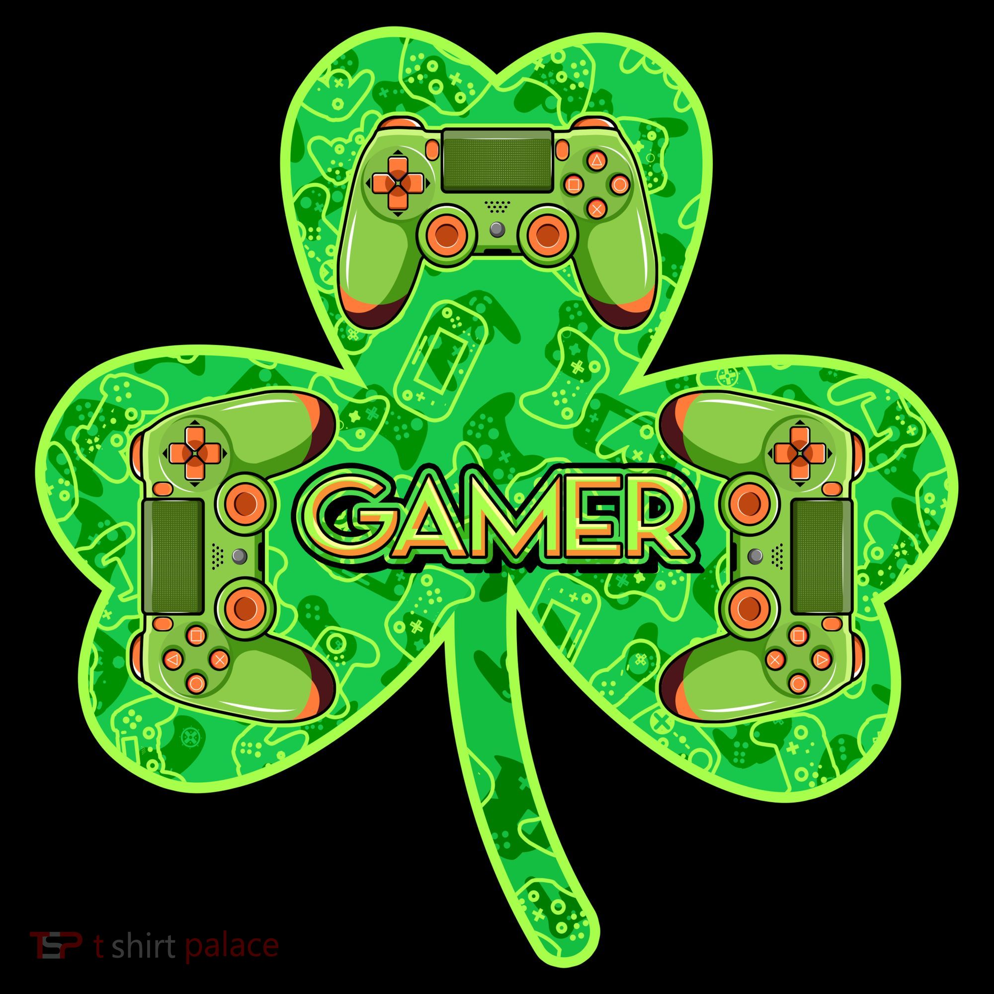 St Patrick's Day Shamrock Gamer Toddler Hoodie