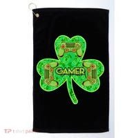 St Patrick's Day Shamrock Gamer Golf Towel thumb 0