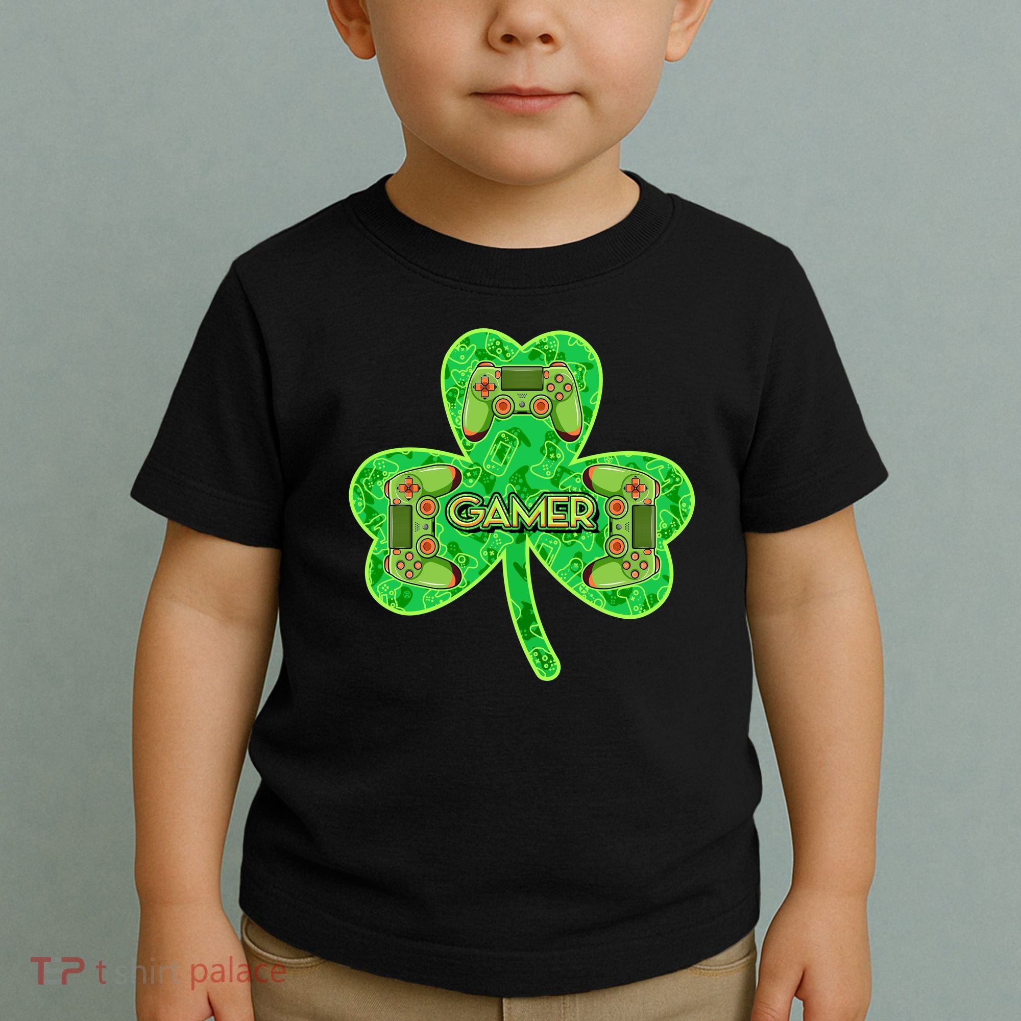 St Patrick's Day Shamrock Gamer Toddler T-Shirt