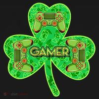 St Patrick's Day Shamrock Gamer Toddler T-Shirt thumb 4