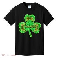St Patrick's Day Shamrock Gamer Kids T-Shirt thumb 0