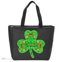 St Patrick's Day Shamrock Gamer Tote Bag thumb 0