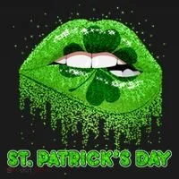 St Patrick's Day Shamrock Irish Lips Doggie Tank thumb 4