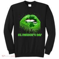 St Patrick's Day Shamrock Irish Lips Sweatshirt thumb 0