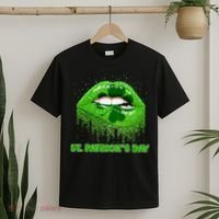 St Patrick's Day Shamrock Irish Lips T-Shirt thumb 2