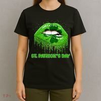 St Patrick's Day Shamrock Irish Lips T-Shirt thumb 4