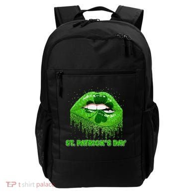 St Patrick's Day Shamrock Irish Lips Backpack