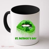 St Patrick's Day Shamrock Irish Lips Coffee Mug thumb 0