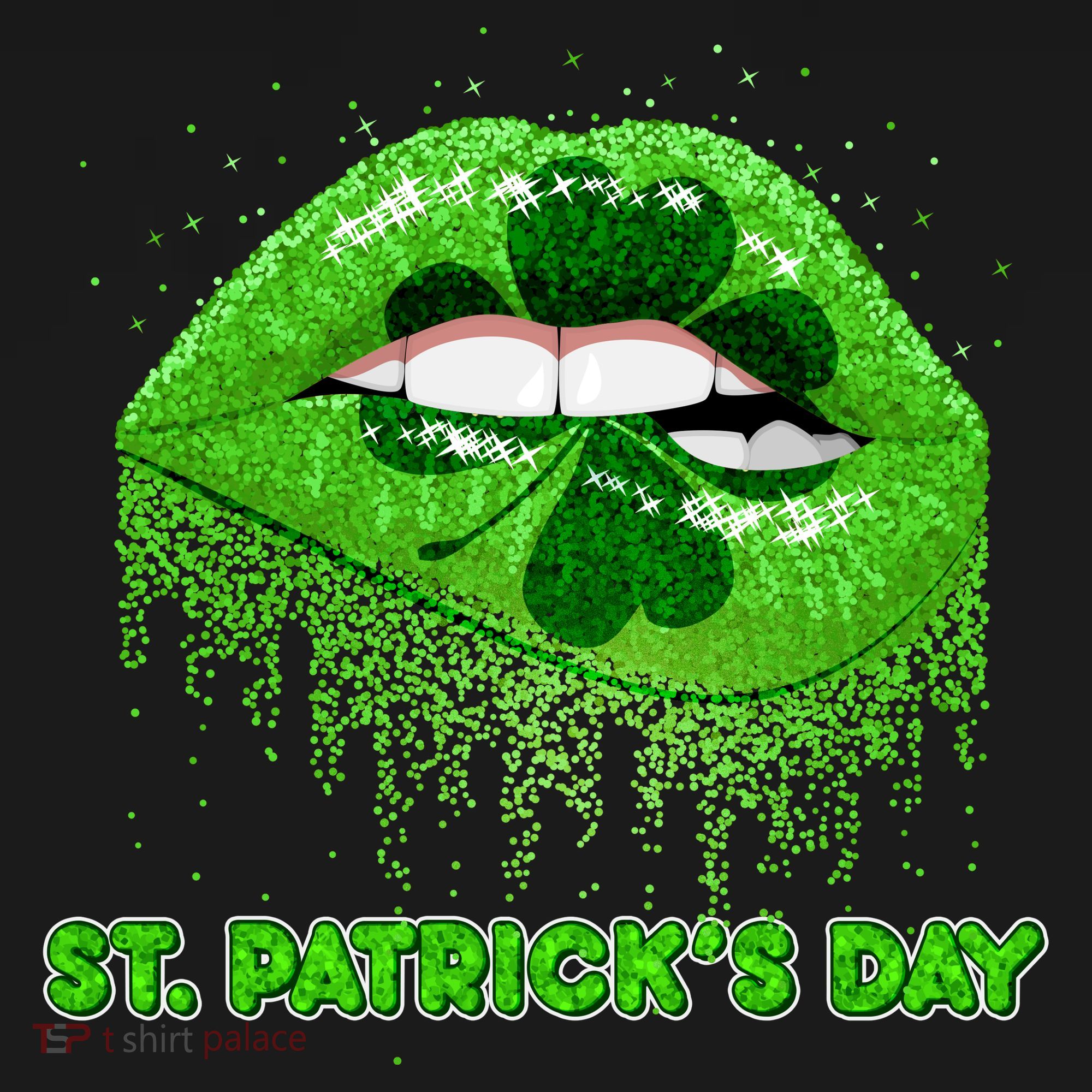St Patrick's Day Shamrock Irish Lips Pajama Set