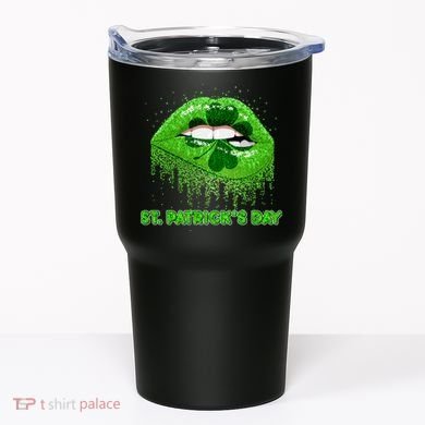 St Patrick's Day Shamrock Irish Lips Tumbler