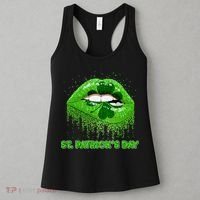 St Patrick's Day Shamrock Irish Lips Women's Tank Top thumb 3
