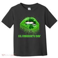 St Patrick's Day Shamrock Irish Lips Toddler T-Shirt thumb 0