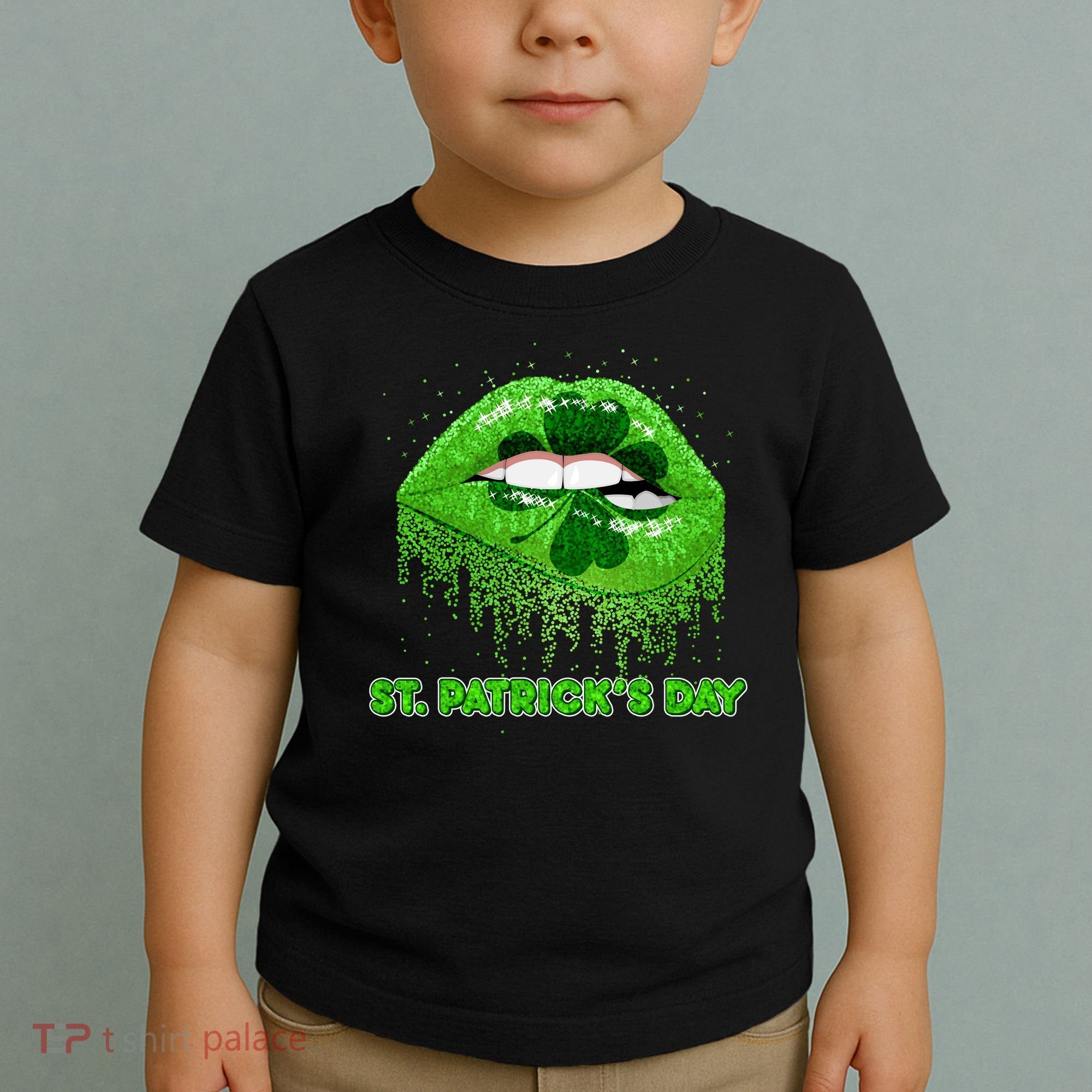 St Patrick's Day Shamrock Irish Lips Toddler T-Shirt