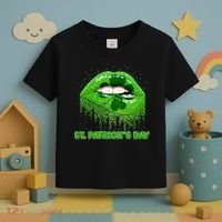 St Patrick's Day Shamrock Irish Lips Toddler T-Shirt thumb 3