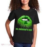 St Patrick's Day Shamrock Irish Lips Kids T-Shirt thumb 2