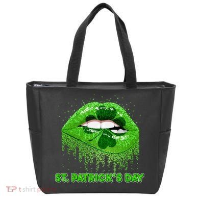 St Patrick's Day Shamrock Irish Lips Bag