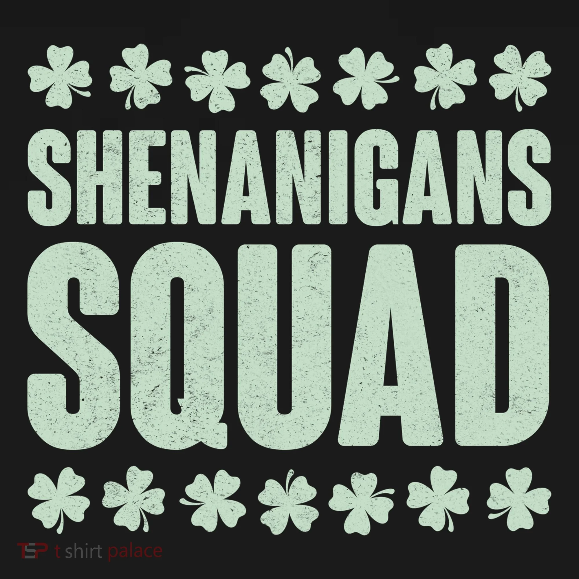 St Patrick's Day Shenanigans Squad Shamrocks Clover Doggie Tank