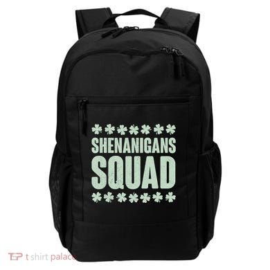 St Patrick's Day Shenanigans Squad Shamrocks Clover Backpack