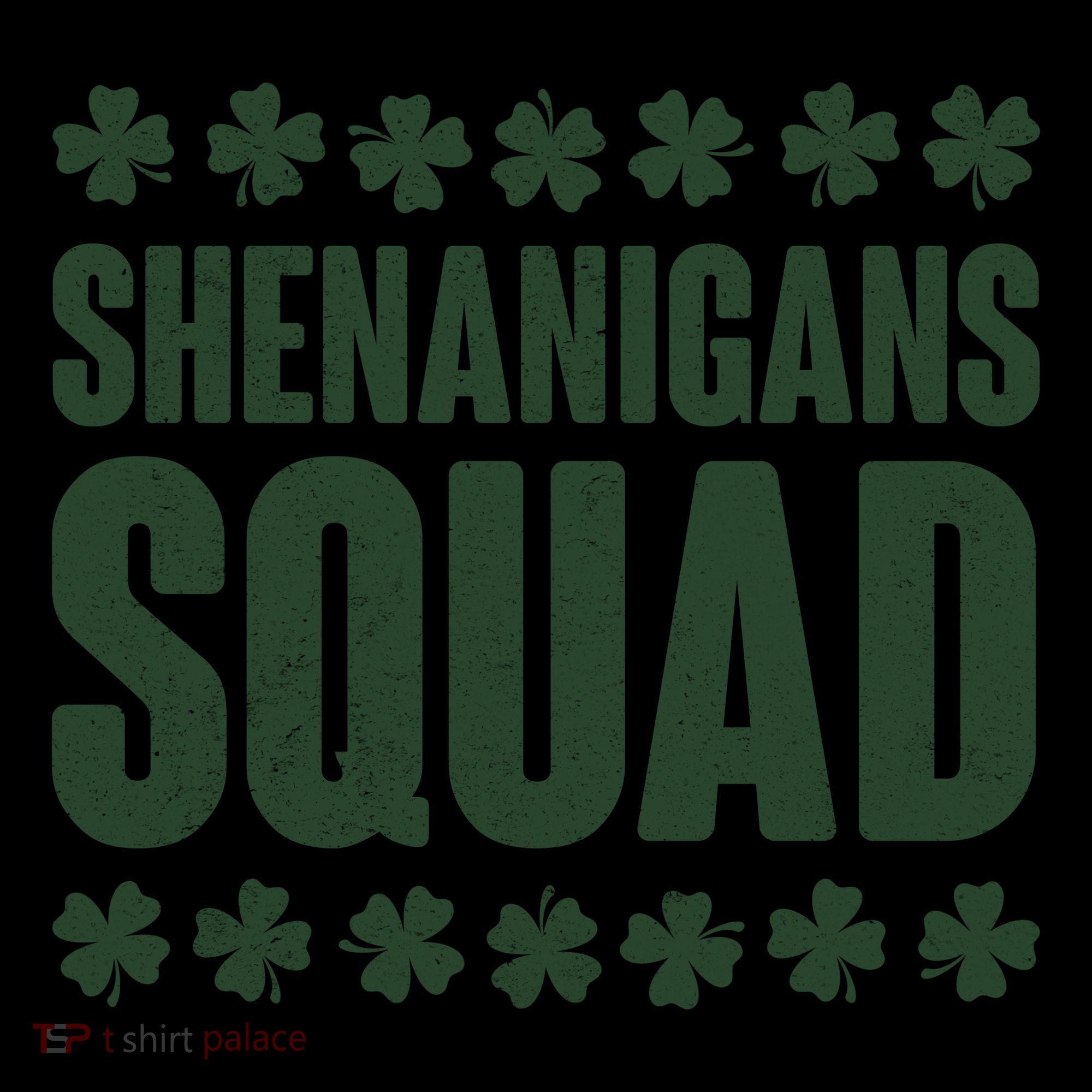 St Patrick's Day Shenanigans Squad Shamrocks Clover Coffee Mug