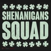 St Patrick's Day Shenanigans Squad Shamrocks Clover Women's Hoodie thumb 2