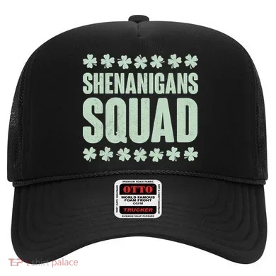 St Patrick's Day Shenanigans Squad Shamrocks Clover Hat