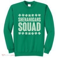 St Patrick's Day Shenanigans Squad Shamrocks Clover Sweatshirt thumb 0