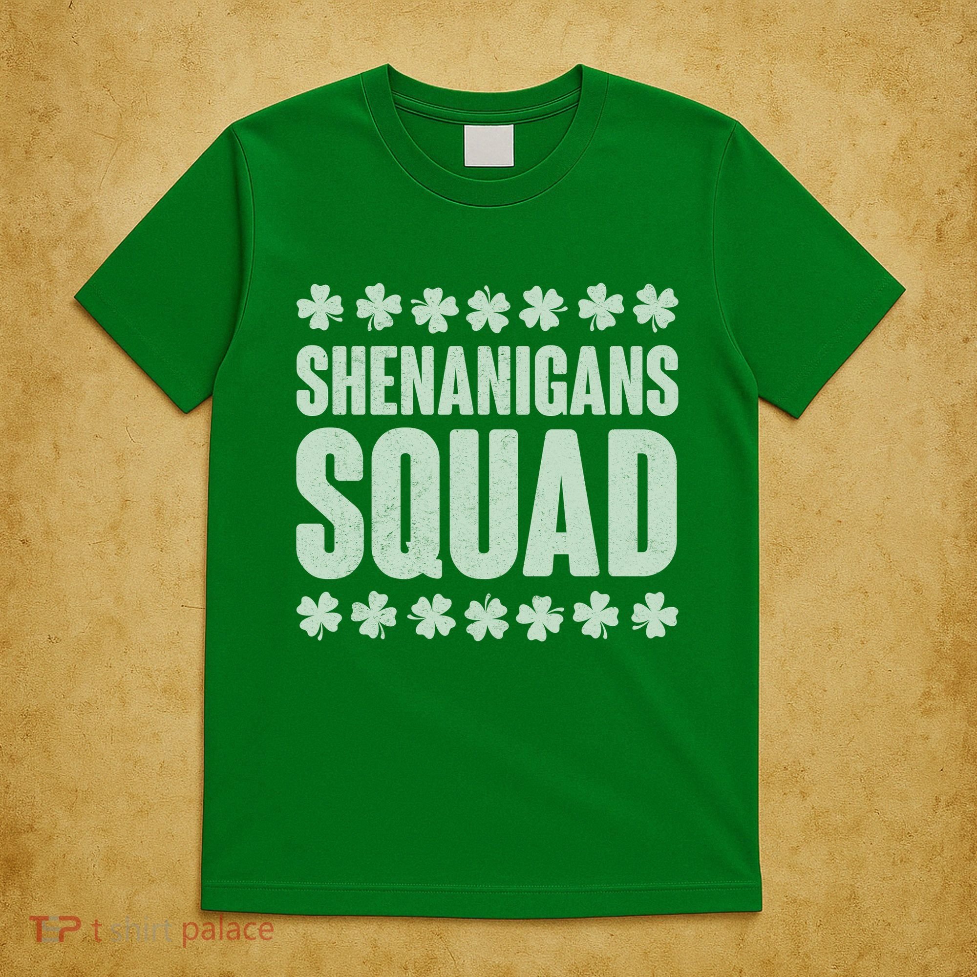 St Patrick's Day Shenanigans Squad Shamrocks Clover T-Shirt