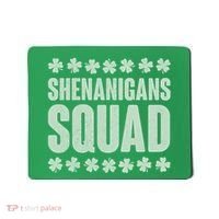 St Patrick's Day Shenanigans Squad Shamrocks Clover Mousepad thumb 0