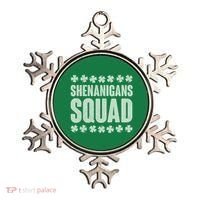 St Patrick's Day Shenanigans Squad Shamrocks Clover Ornament thumb 0