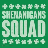 St Patrick's Day Shenanigans Squad Shamrocks Clover Toddler Hoodie thumb 2