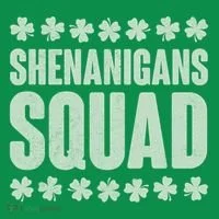 St Patrick's Day Shenanigans Squad Shamrocks Clover Women's T-Shirt thumb 6