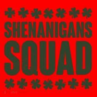 St Patrick's Day Shenanigans Squad Shamrocks Clover Santa Hat thumb 1