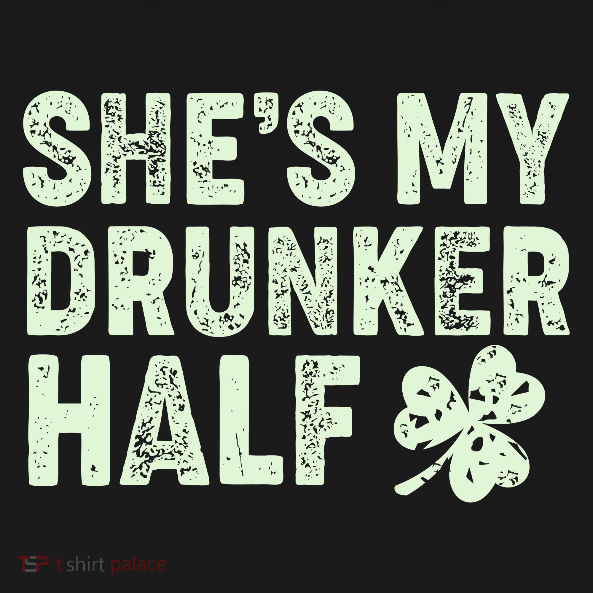 St Patrick's Day She's My Drunker Half Matching Couple's USA-Made Doggie Bandana