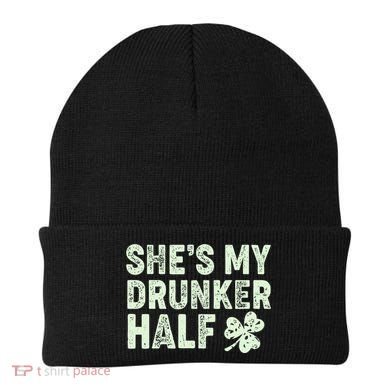 St Patrick's Day She's My Drunker Half Matching Couple's Beanie