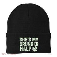 St Patrick's Day She's My Drunker Half Matching Couple's Beanie thumb 0