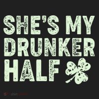 St Patrick's Day She's My Drunker Half Matching Couple's Hat thumb 2