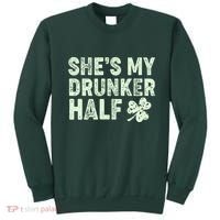 St Patrick's Day She's My Drunker Half Matching Couple's Sweatshirt thumb 0