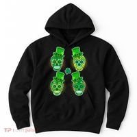 St Patrick's Day Sugar Skulls Hoodie thumb 0
